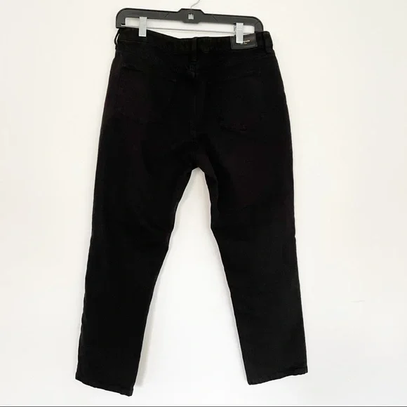 NWOT Kate Spade Broome Street Black Crop Mid Rise Straight Leg Jeans 31 - Picture 4 of 13